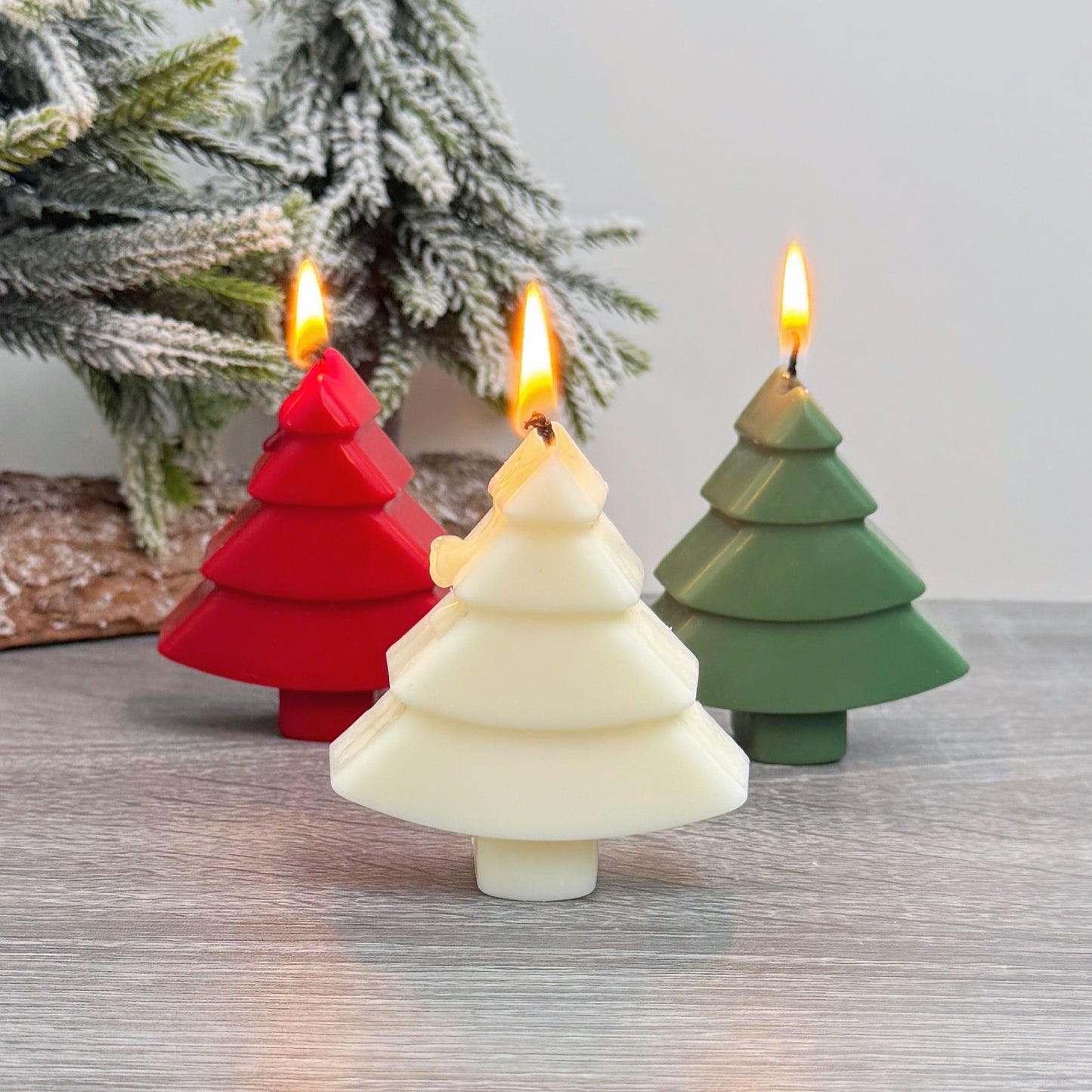 Mini Colourful Christmas Tree Candles - Christmas Candles - Christmas Decorations