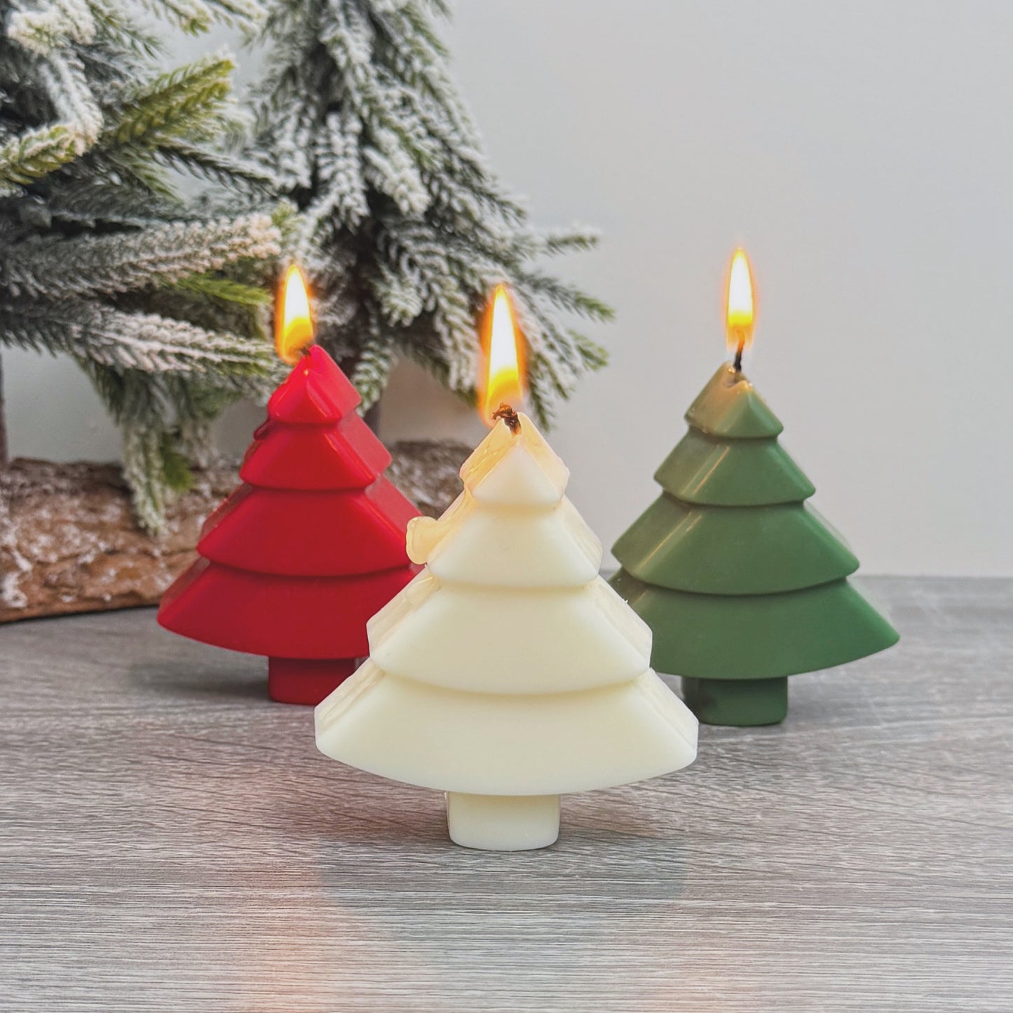 Mini Colourful Christmas Tree Candles - Christmas Candles - Christmas Decorations