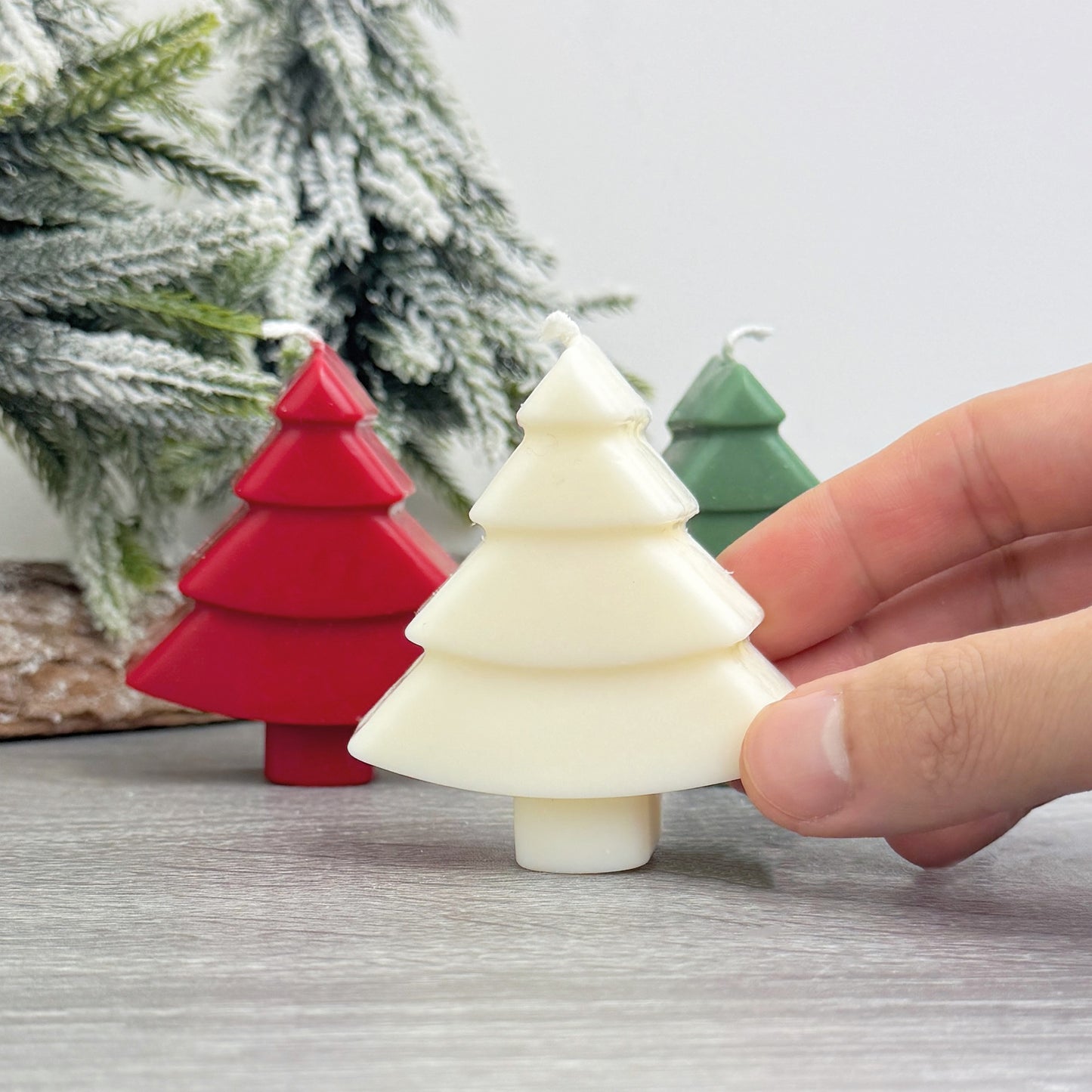 Mini Colourful Christmas Tree Candles - Christmas Candles - Christmas Decorations