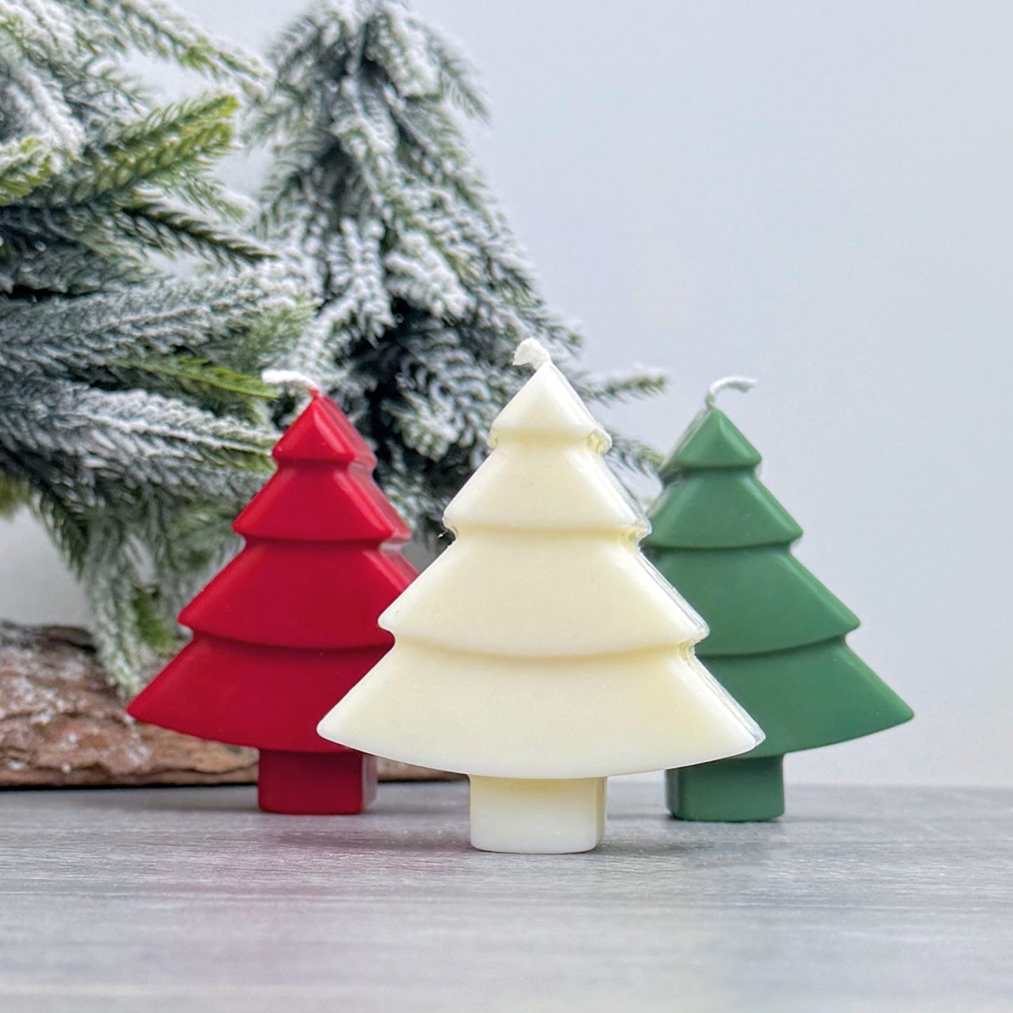 Mini Colourful Christmas Tree Candles - Christmas Candles - Christmas Decorations