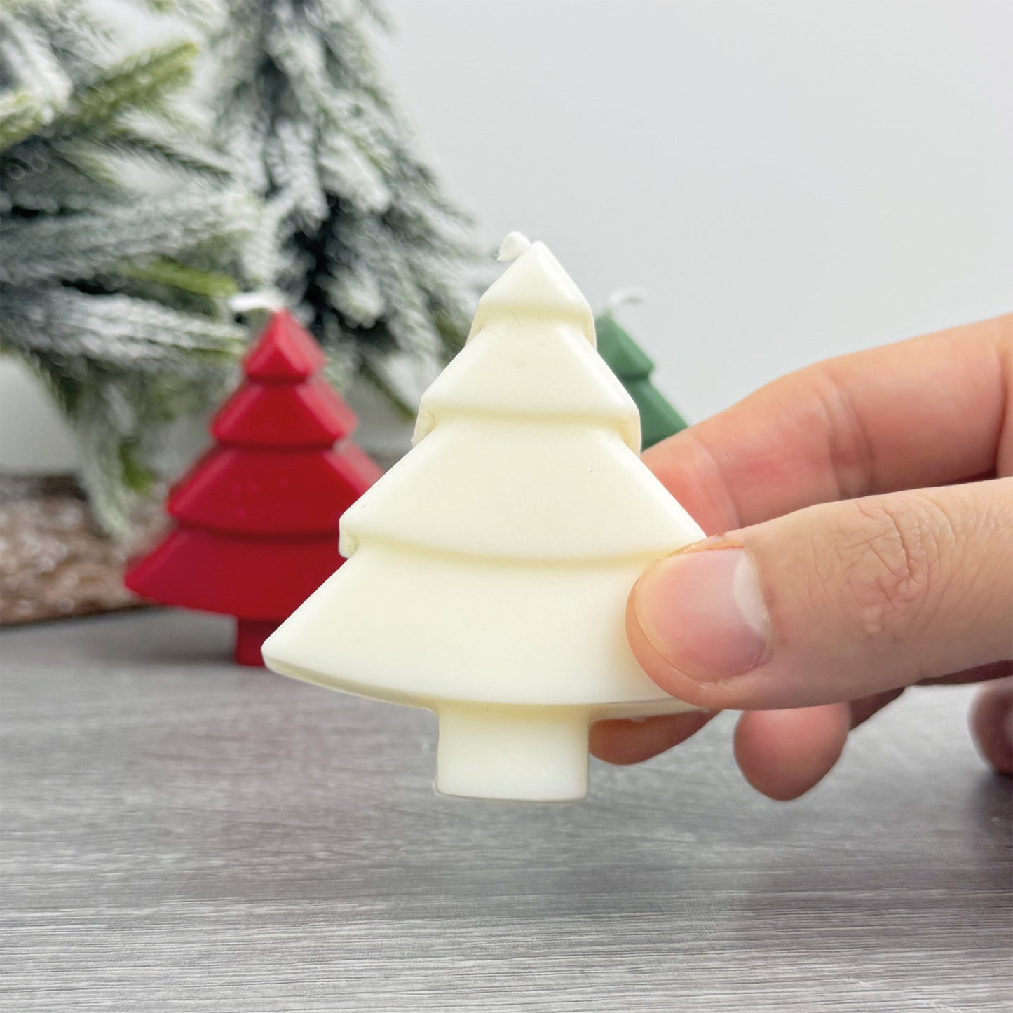 Mini Colourful Christmas Tree Candles - Christmas Candles - Christmas Decorations