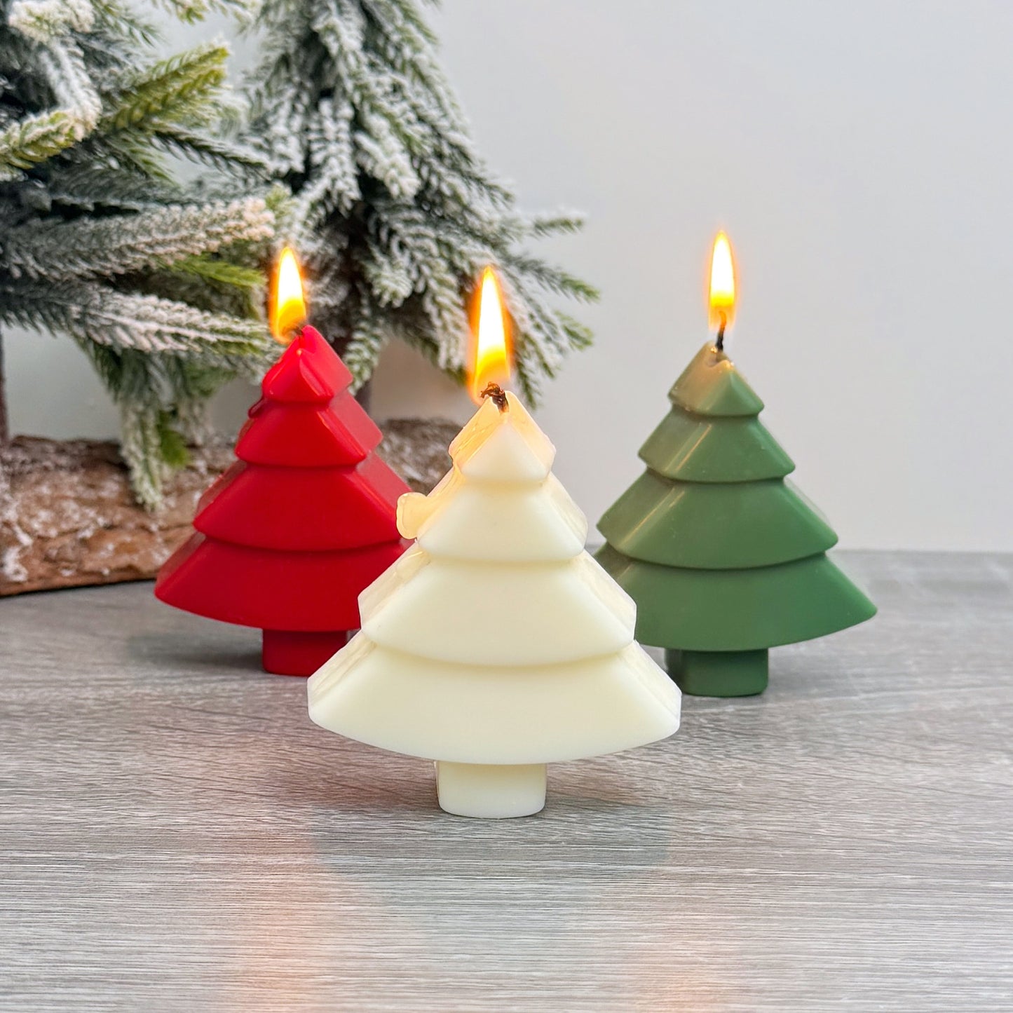 Mini Colourful Christmas Tree Candles - Christmas Candles - Christmas Decorations