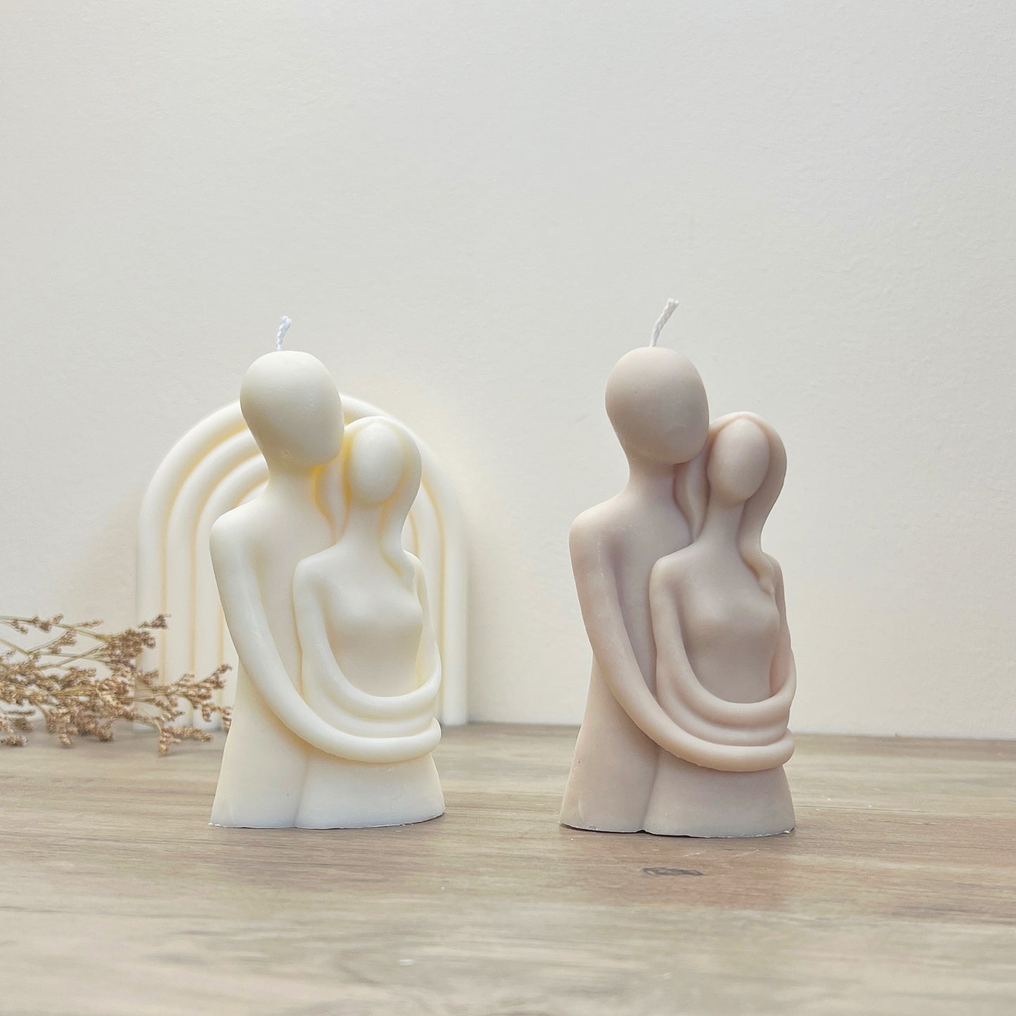 Candle Gift for Couples - Engagement Present - Anniversary Gifts - Wedding Cake Topper Candles