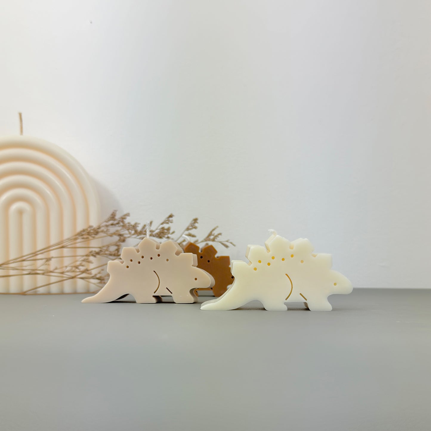 Dinosaur Candle Stegosaurus Gift - Jurassic Dinosaur Gifts - Cake Topper Birthday Candles