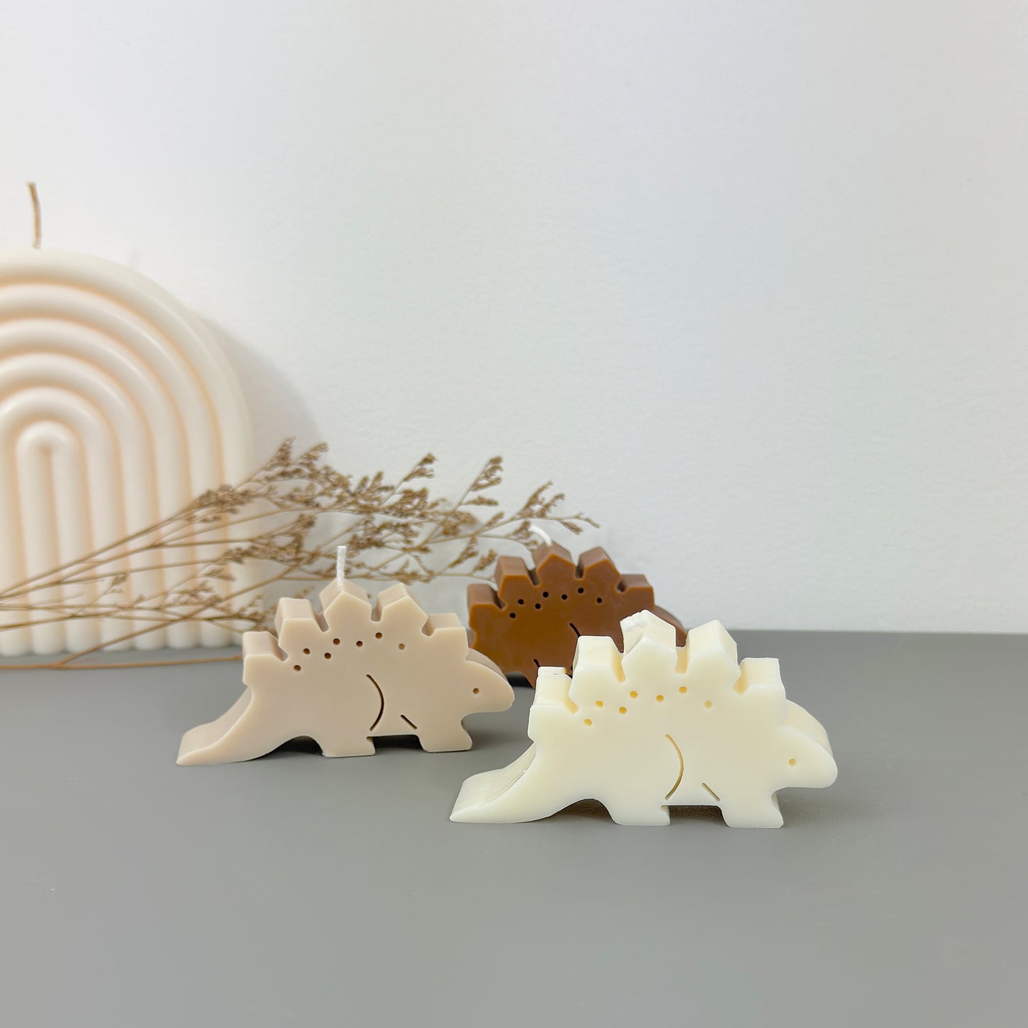 Dinosaur Candle Stegosaurus Gift - Jurassic Dinosaur Gifts - Cake Topper Birthday Candles