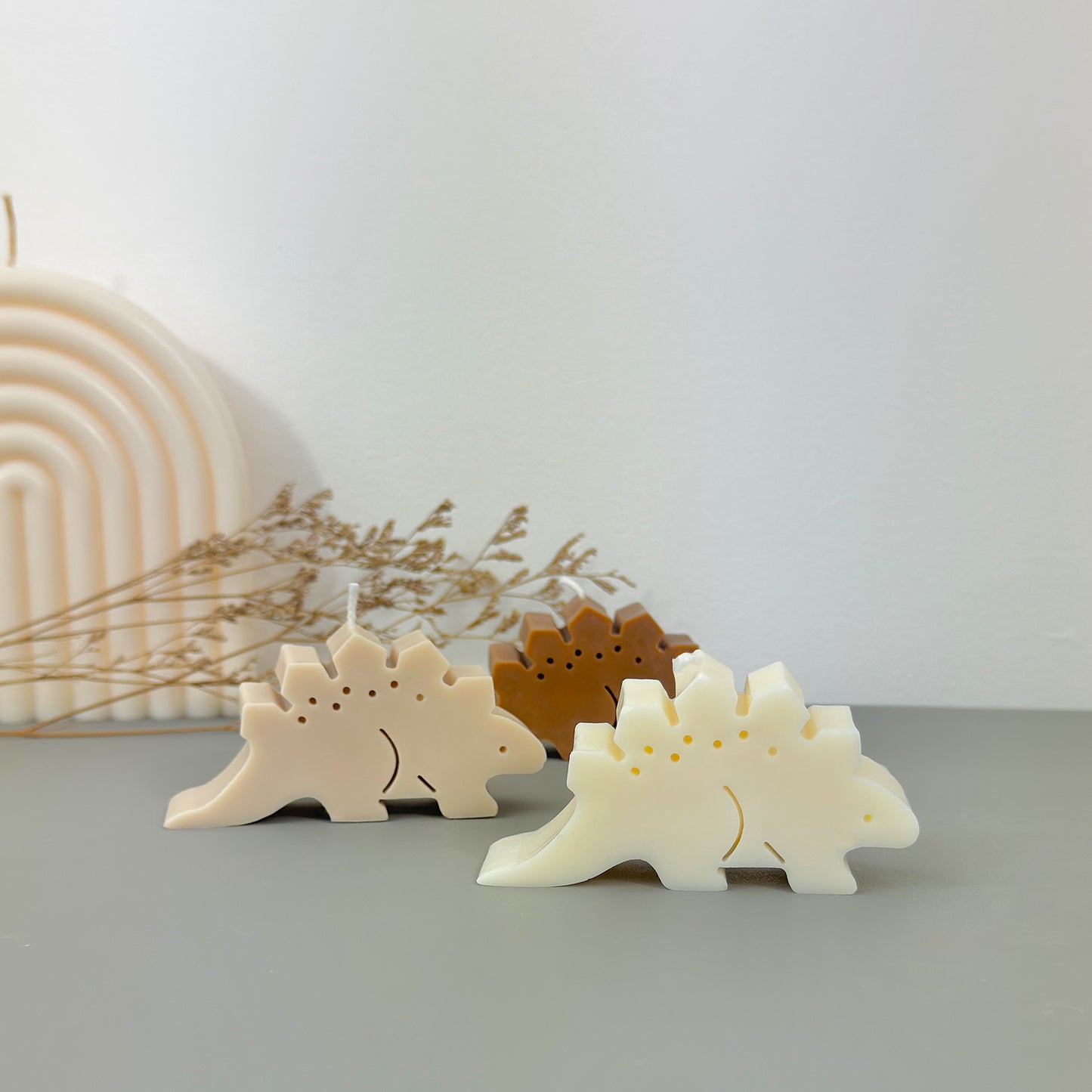 Dinosaur Candle Stegosaurus Gift - Jurassic Dinosaur Gifts - Cake Topper Birthday Candles
