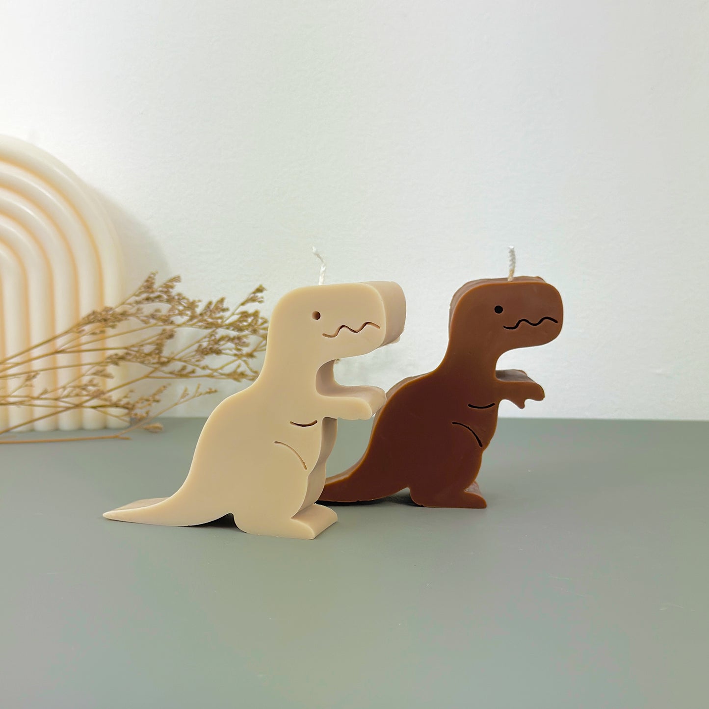 Dinosaur Candle Tyrannosaurus Gift - Trex Shape Candles - Birthday Cake Topper