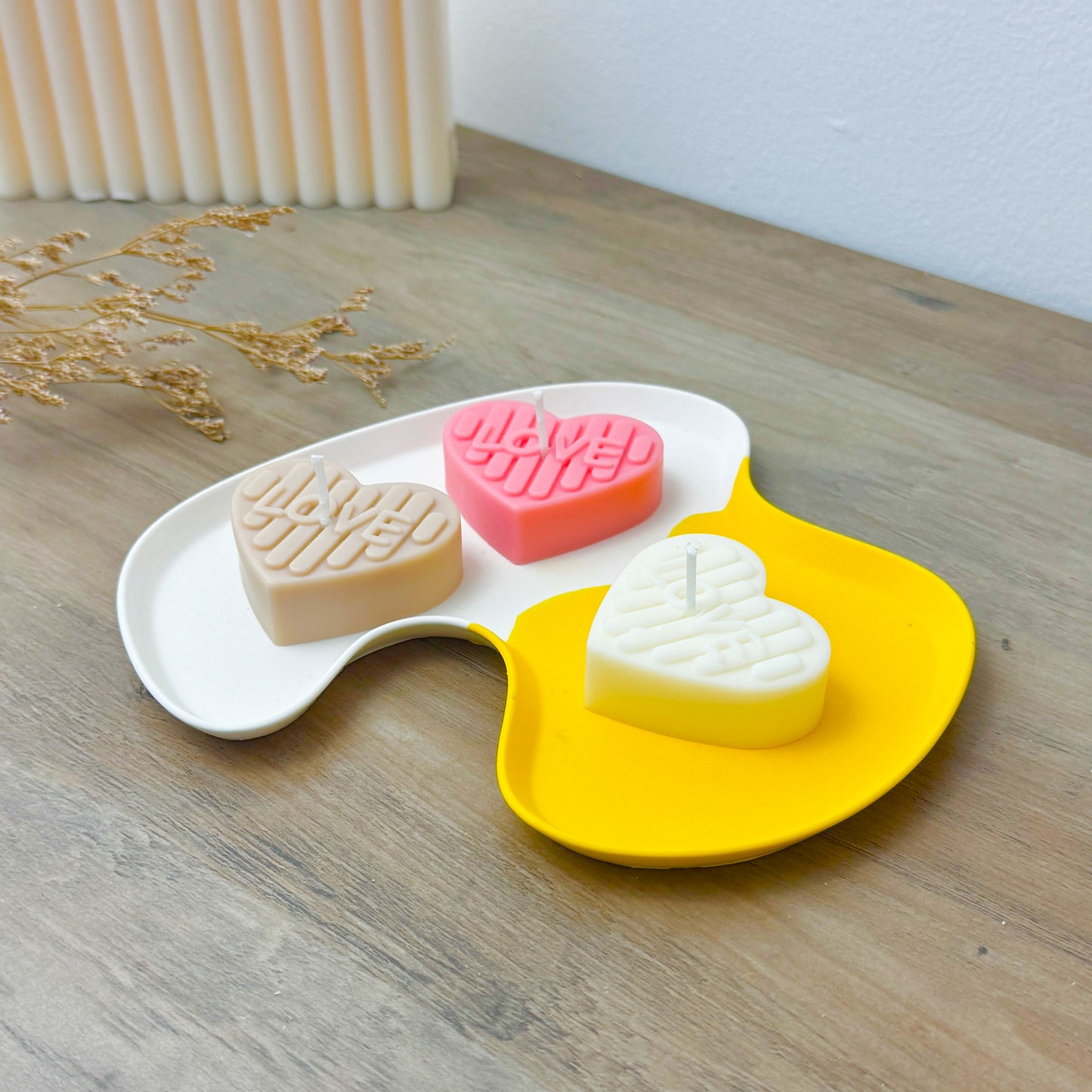 Love Heart Tealight Candles - Heart Shape Tea Lights - Romantic Gifts