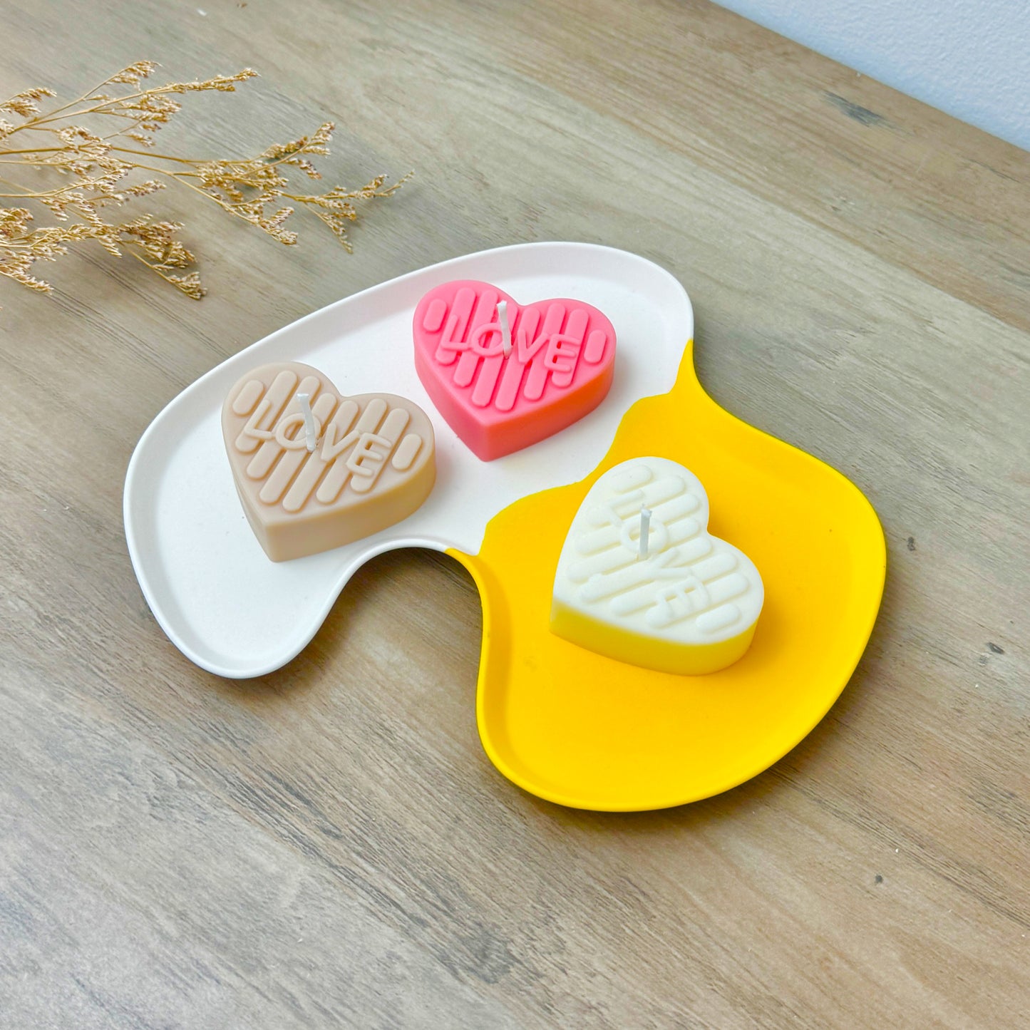 Love Heart Tealight Candles - Heart Shape Tea Lights - Romantic Gifts