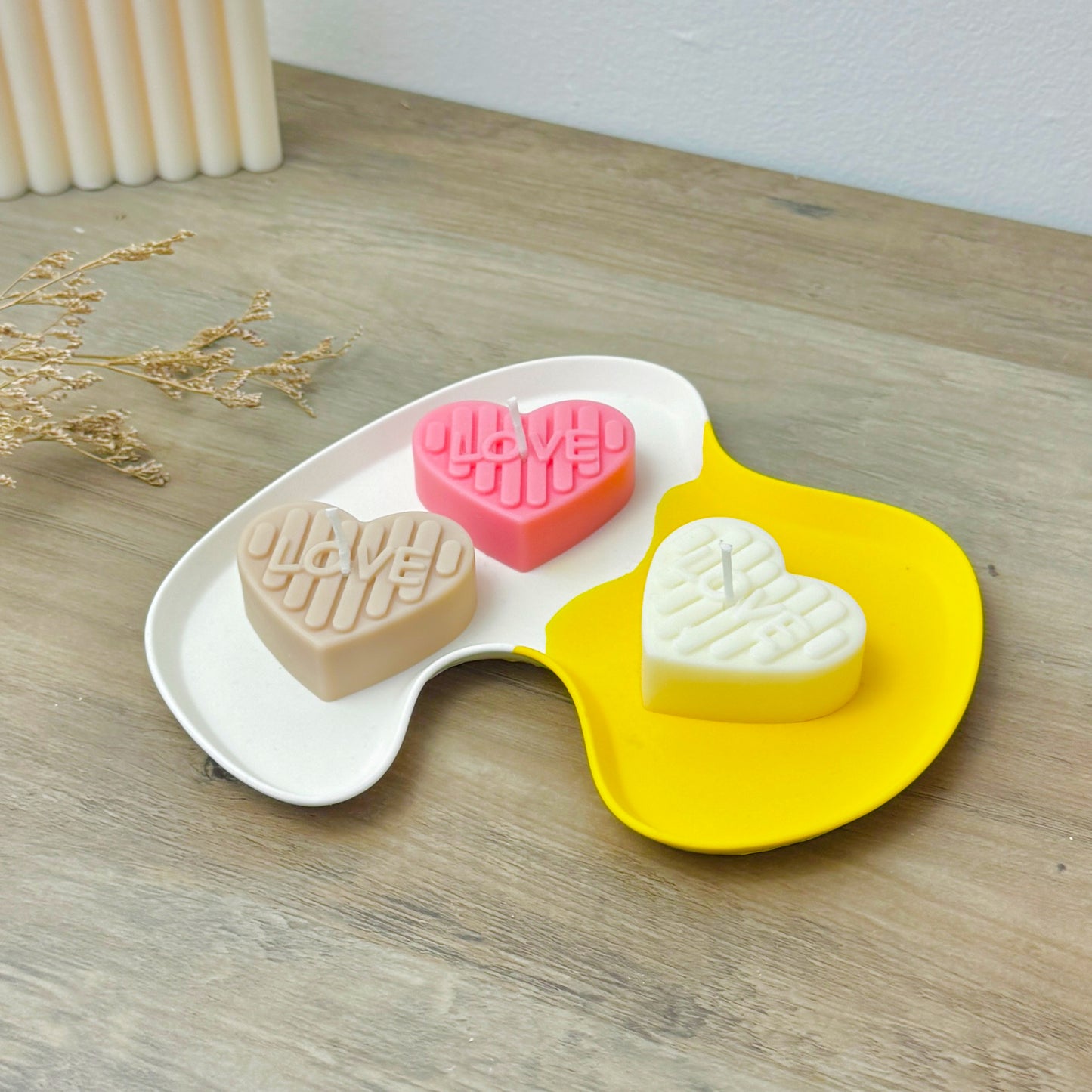 Love Heart Tealight Candles - Heart Shape Tea Lights - Romantic Gifts