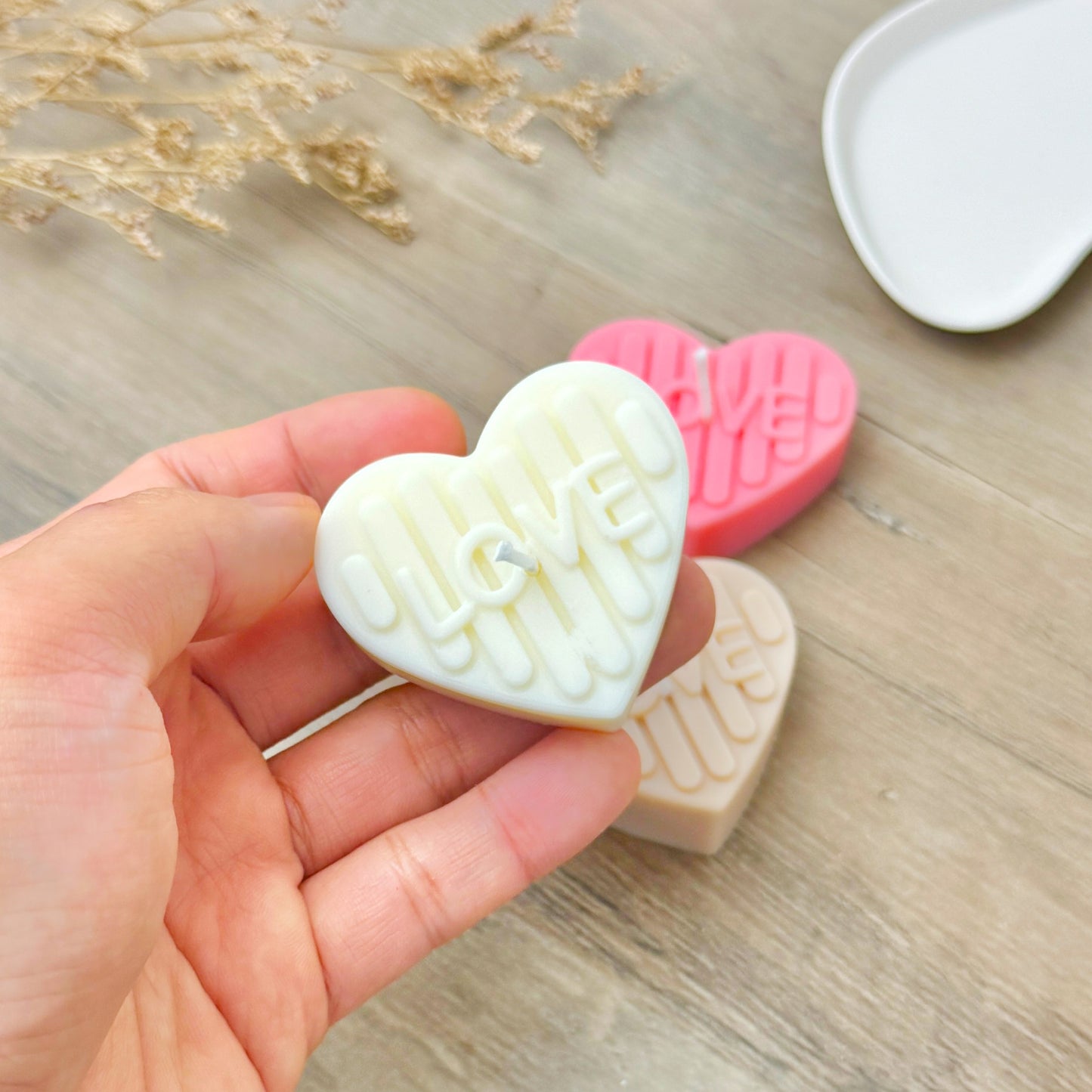 Love Heart Tealight Candles - Heart Shape Tea Lights - Romantic Gifts