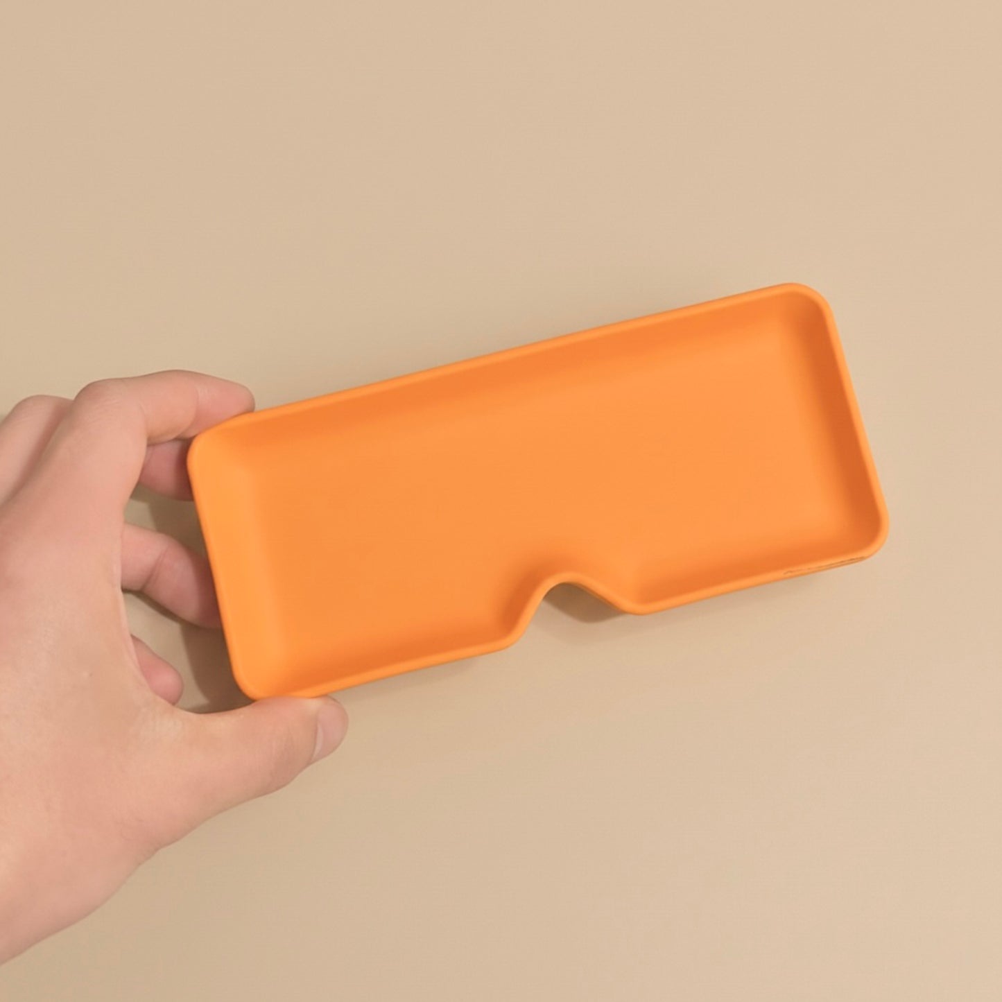 Handmade Orange Glasses Holder and Eyewear Tray