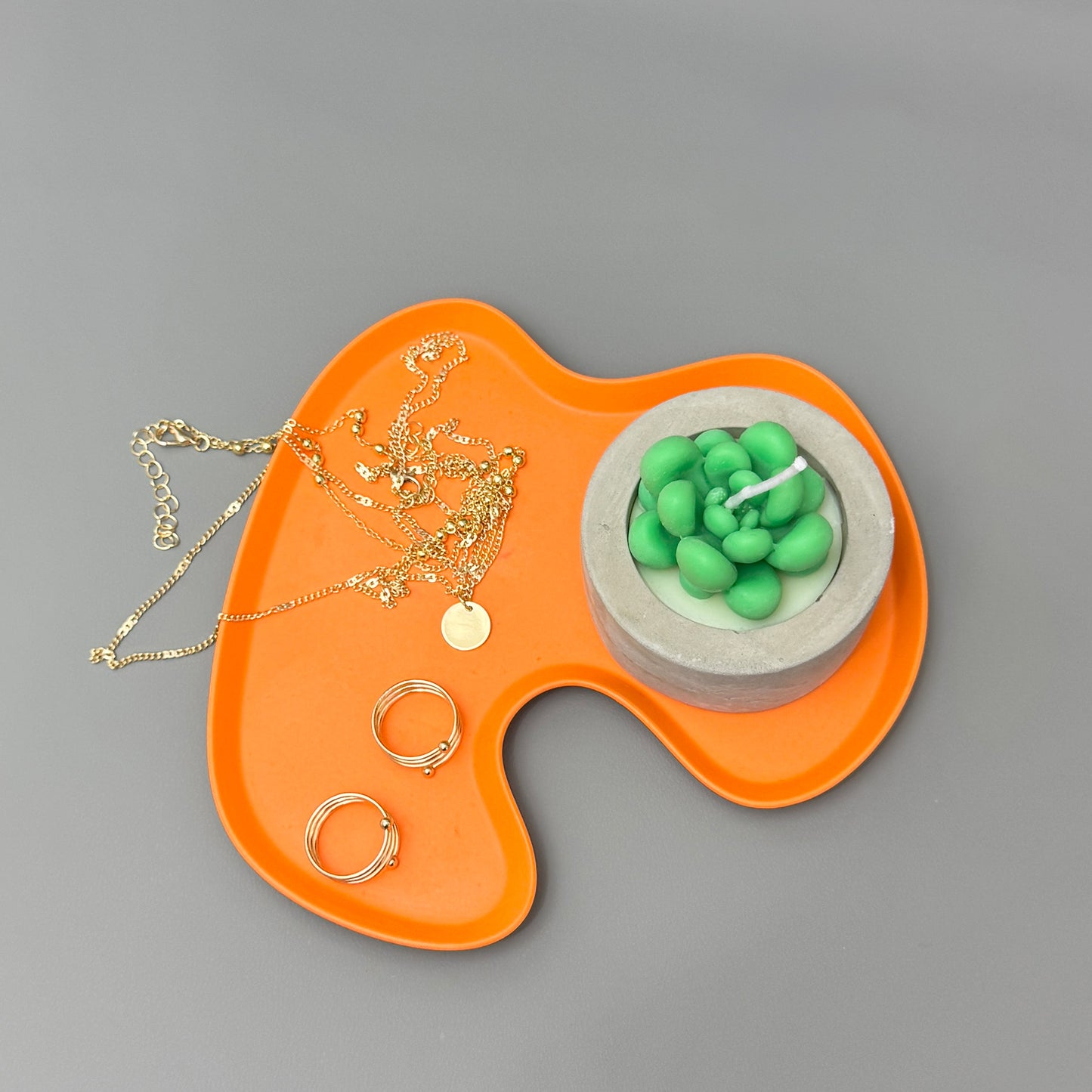 Orange Trinket Tray – Jewellery Dish & Home Décor Tray – Accent Tray