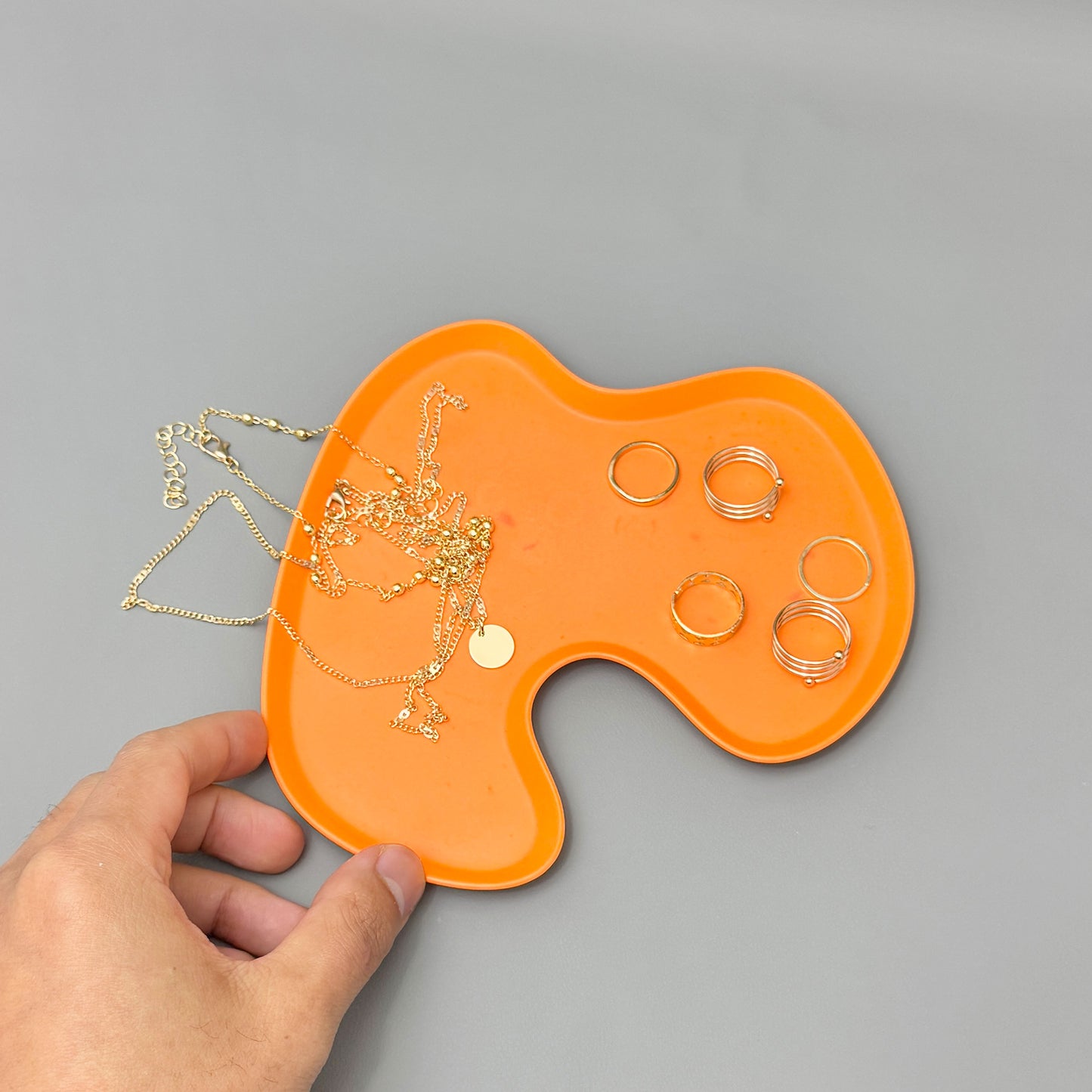 Orange Trinket Tray – Jewellery Dish & Home Décor Tray – Accent Tray