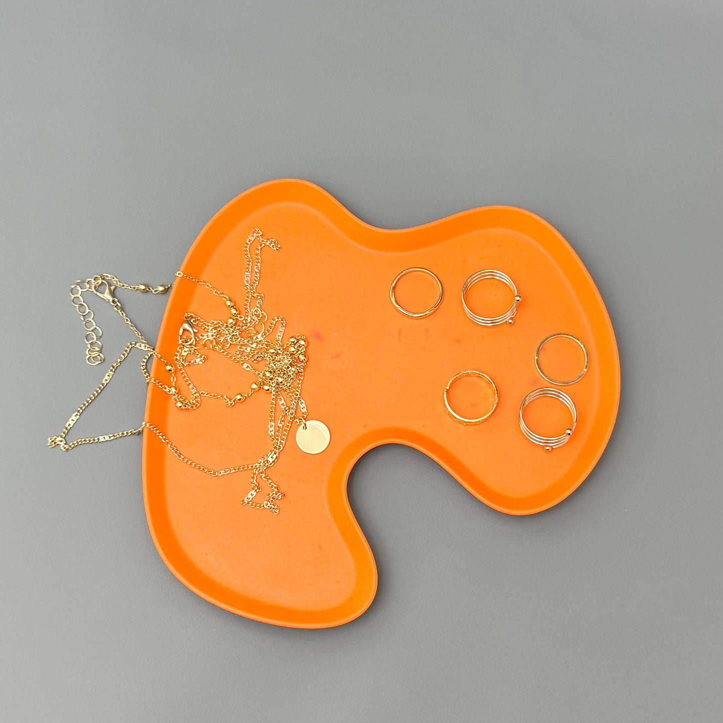 Orange Trinket Tray – Jewellery Dish & Home Décor Tray – Accent Tray