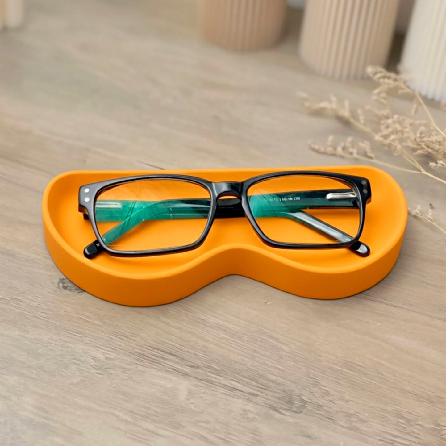 Handmade Orange Glasses Tray and Eyeglass Holder