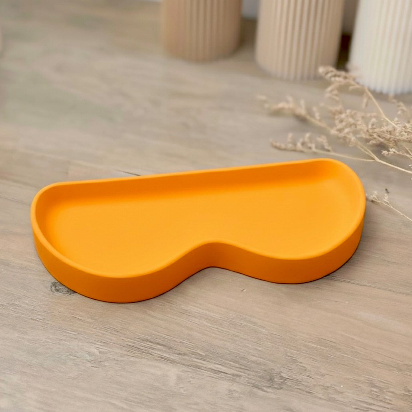 Handmade Orange Glasses Tray and Eyeglass Holder