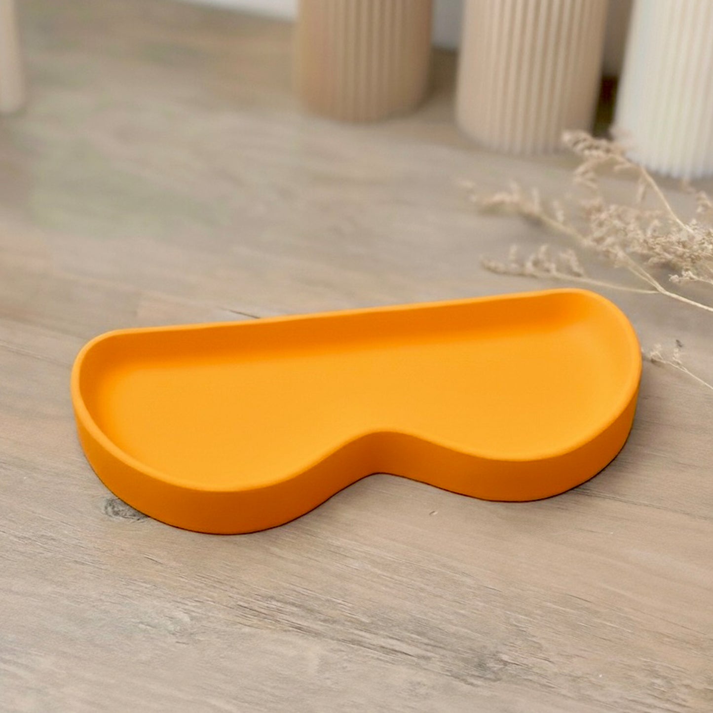 Handmade Orange Glasses Tray and Eyeglass Holder