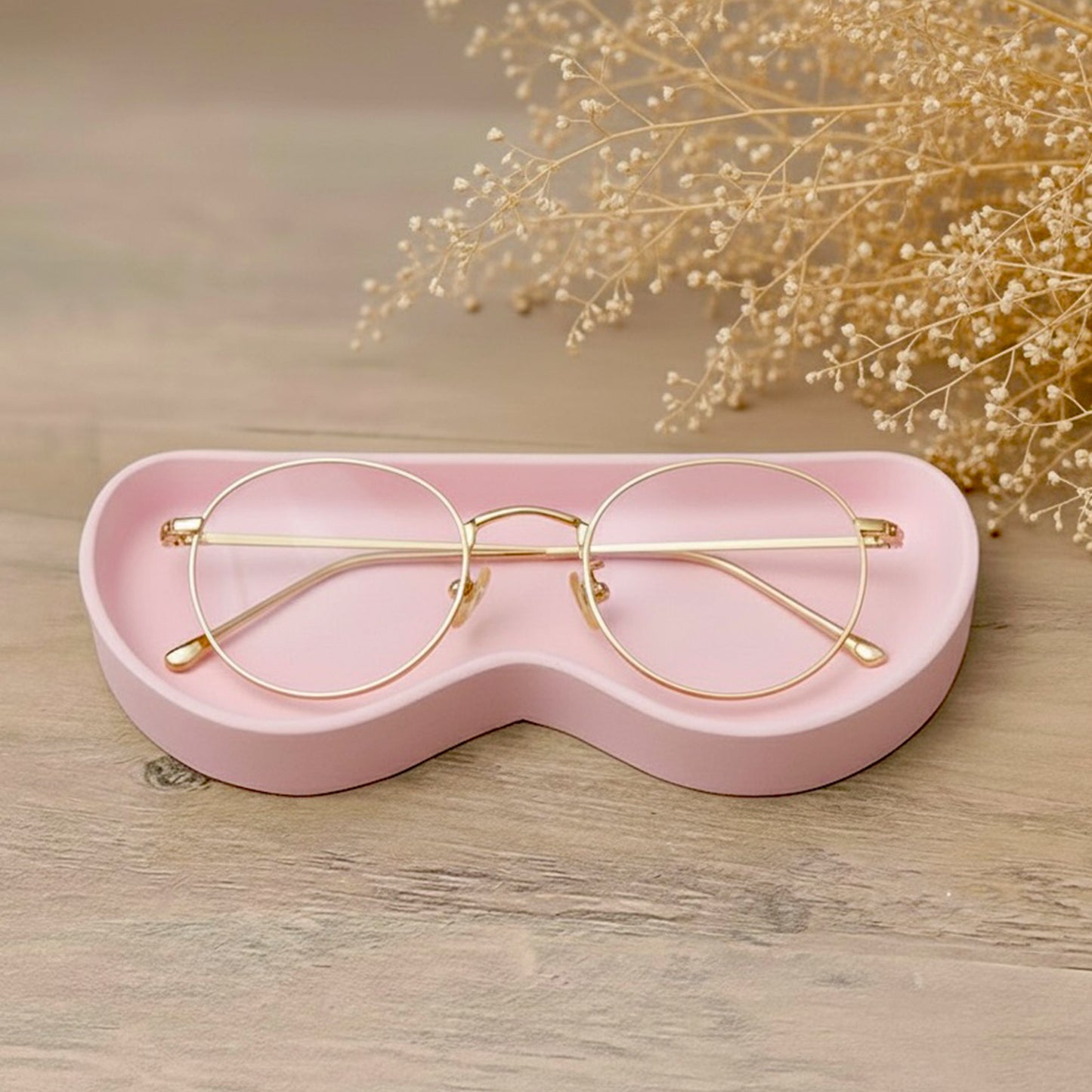 Handmade Pastel Pink Glasses Tray & Sunglasses Holder