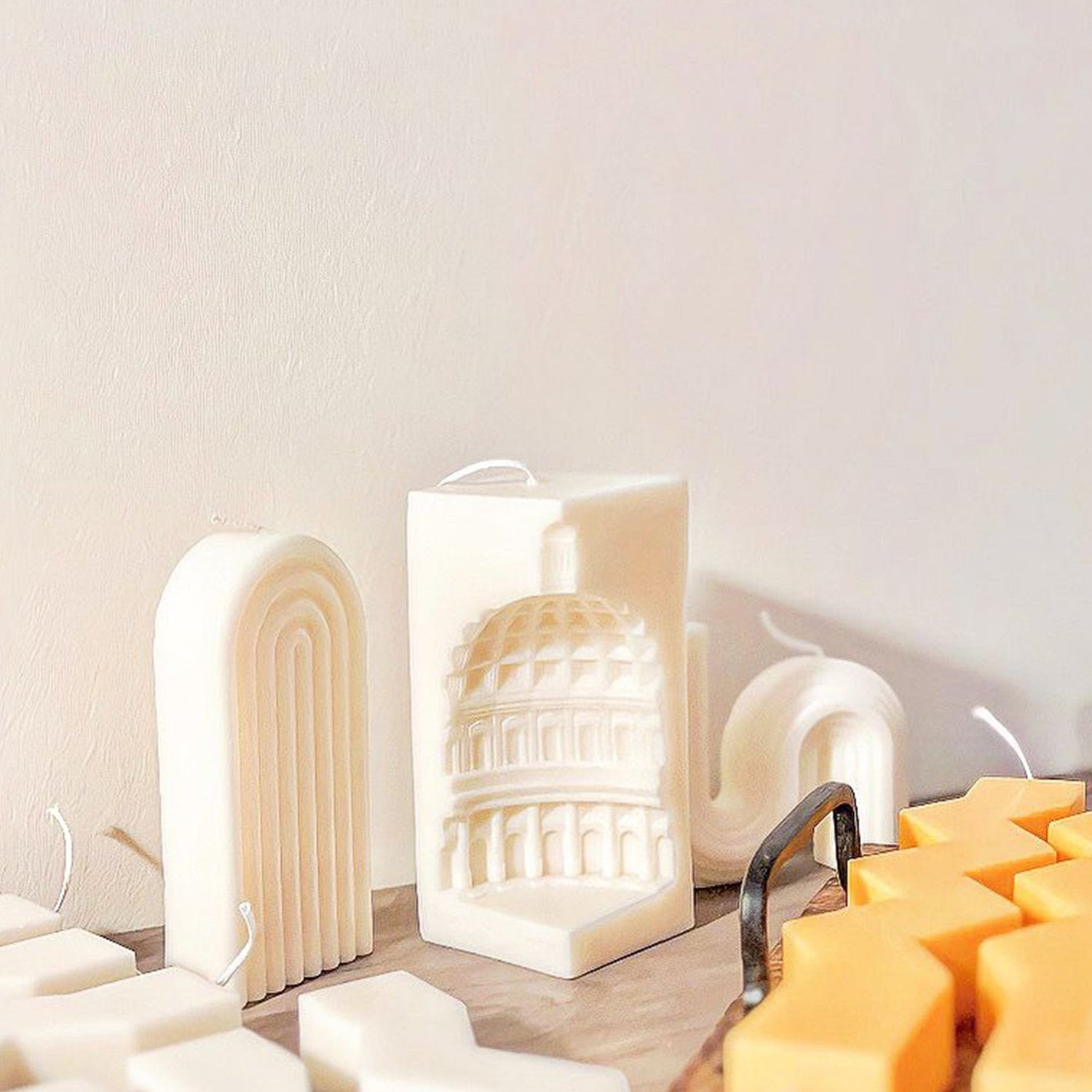 Greco-Roman Home Decor, Soy Candles, Statue Candles, Greek Mythology Decor.