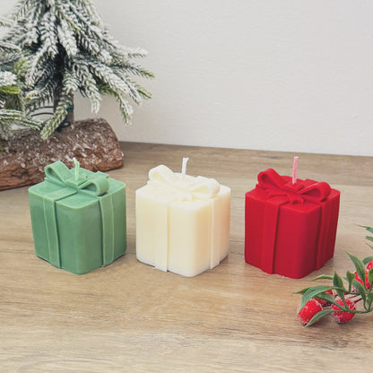 Christmas Gift Candle - Christmas Present Candle - Christmas Decoration Candles