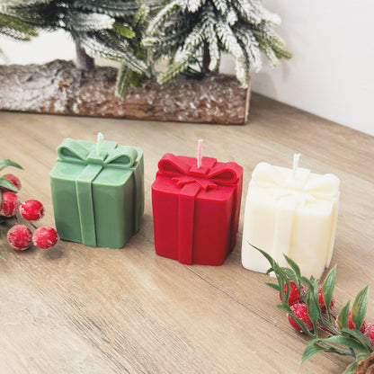 Christmas Gift Candle - Christmas Present Candle - Christmas Decoration Candles