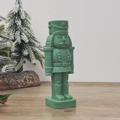 Green Christmas Nutcracker Candle - Nutcracker Soldier Decoration - Christmas Gift