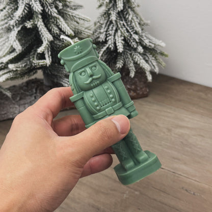 Green Christmas Nutcracker Candle - Nutcracker Soldier Decoration - Christmas Gift