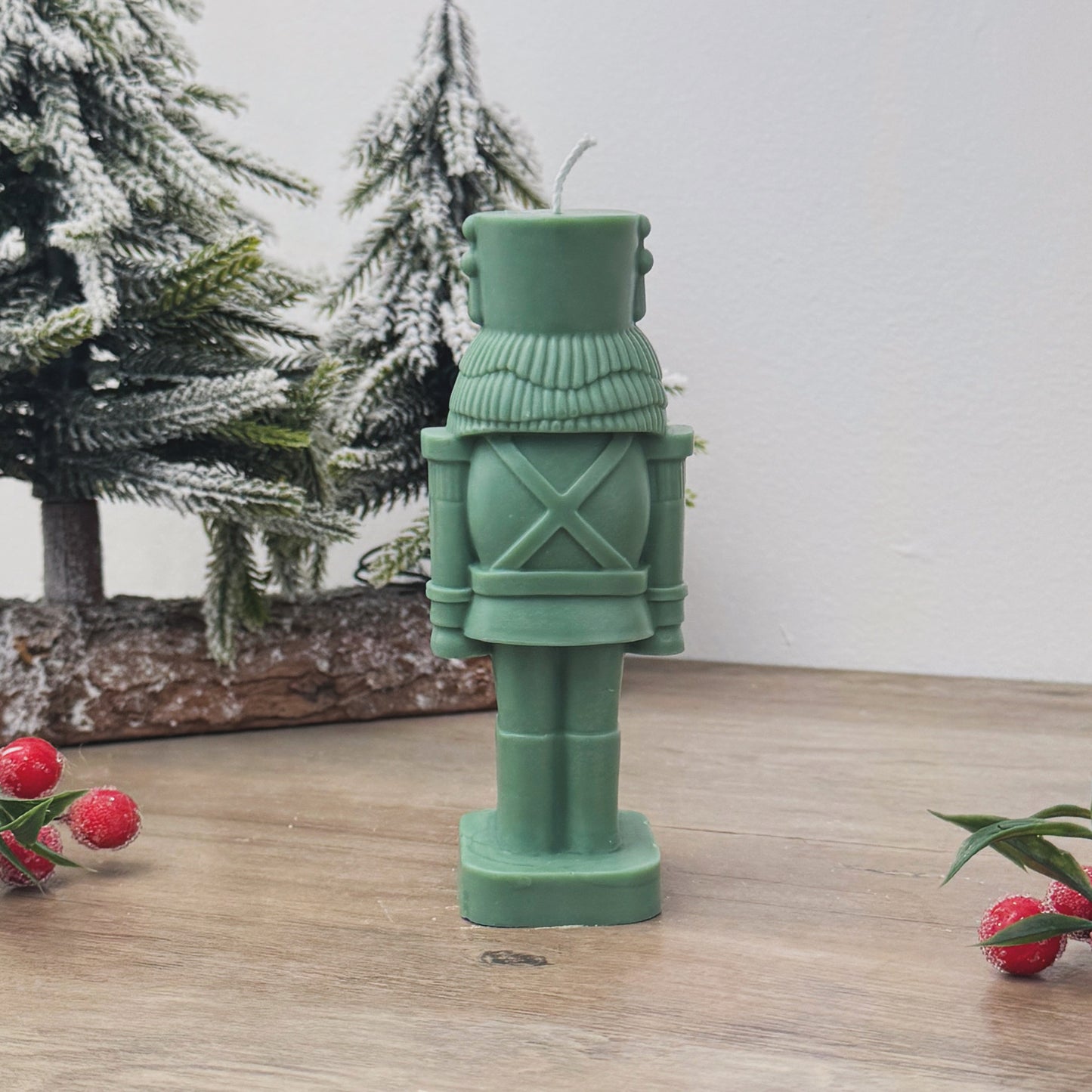 Green Christmas Nutcracker Candle - Nutcracker Soldier Decoration - Christmas Gift