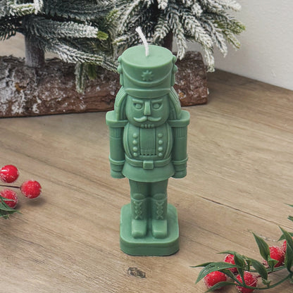 Green Christmas Nutcracker Candle - Nutcracker Soldier Decoration - Christmas Gift