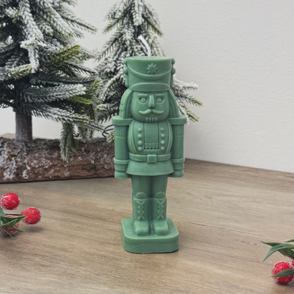 Green Christmas Nutcracker Candle - Nutcracker Soldier Decoration - Christmas Gift