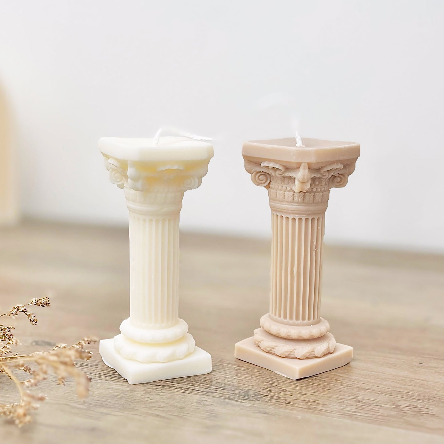 Roman Column Candle - Roman Temple Candle - Rome Home Decor