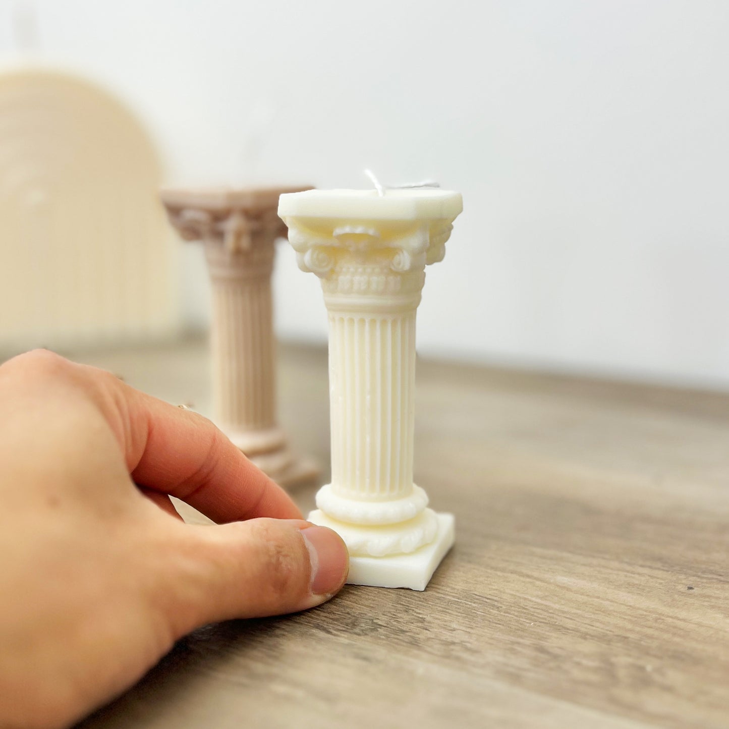 Roman Column Candle - Roman Temple Candle - Rome Home Decor