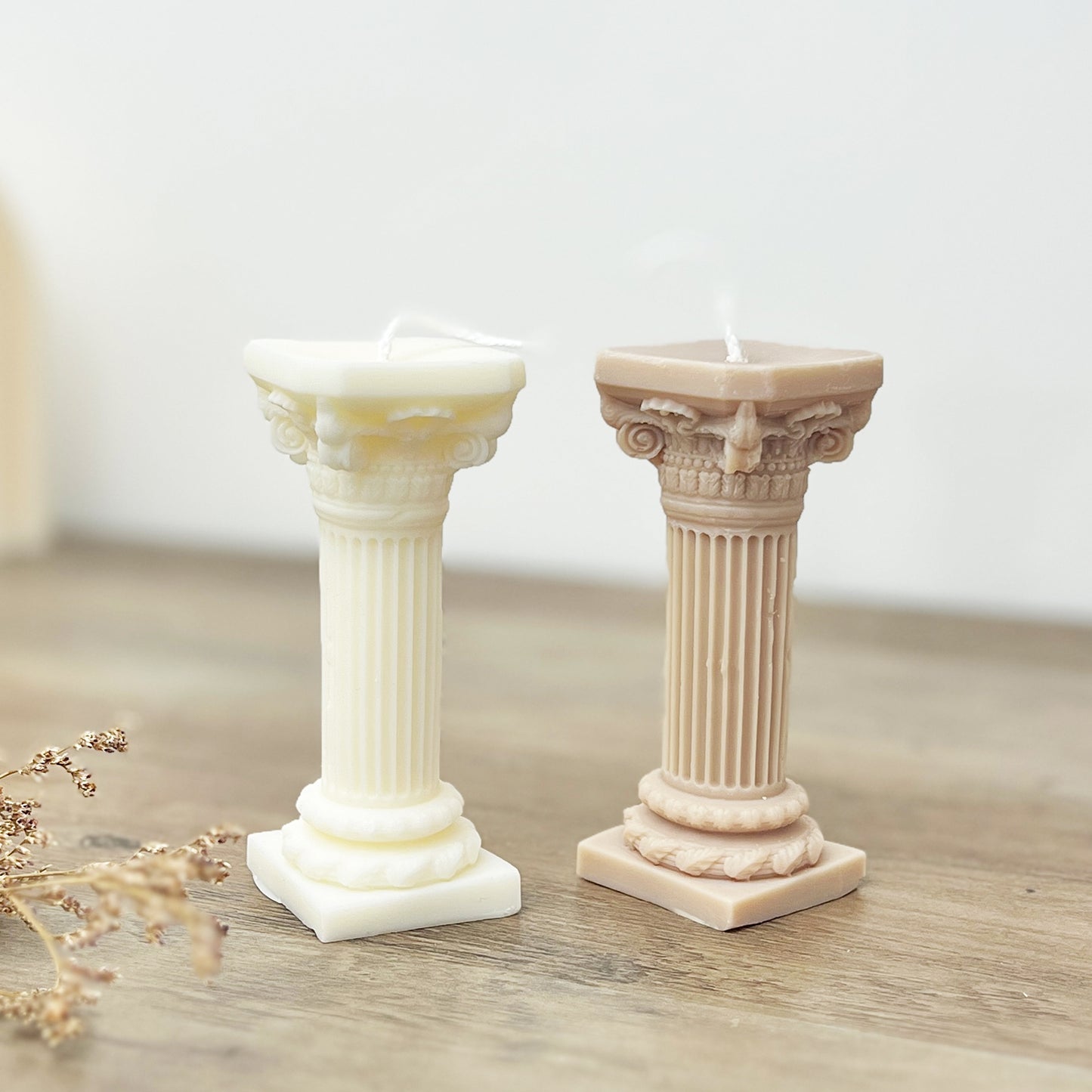 Roman Column Candle - Roman Temple Candle - Rome Home Decor