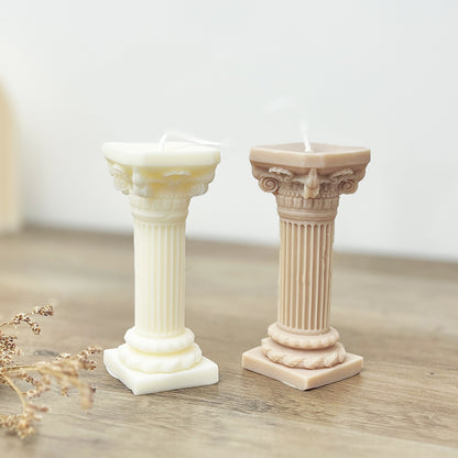 Roman Column Candle - Roman Temple Candle - Rome Home Decor