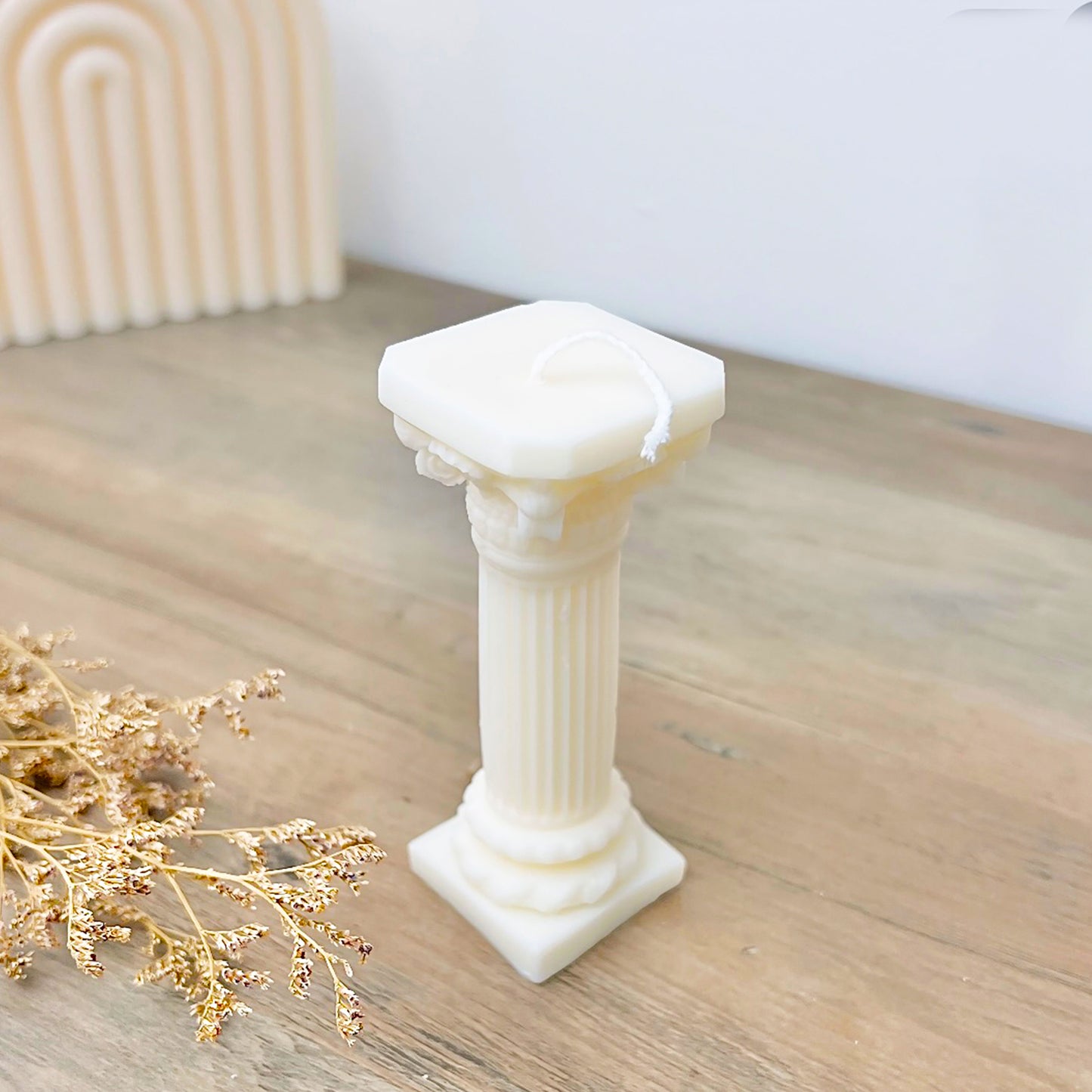 Roman Column Candle - Roman Temple Candle - Rome Home Decor