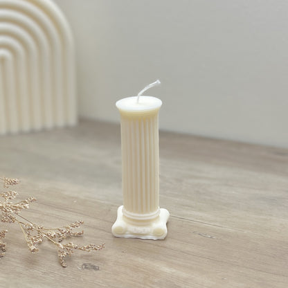 Roman Column Candle - Rome Architectural Taper Candles - Ancient Greek Column