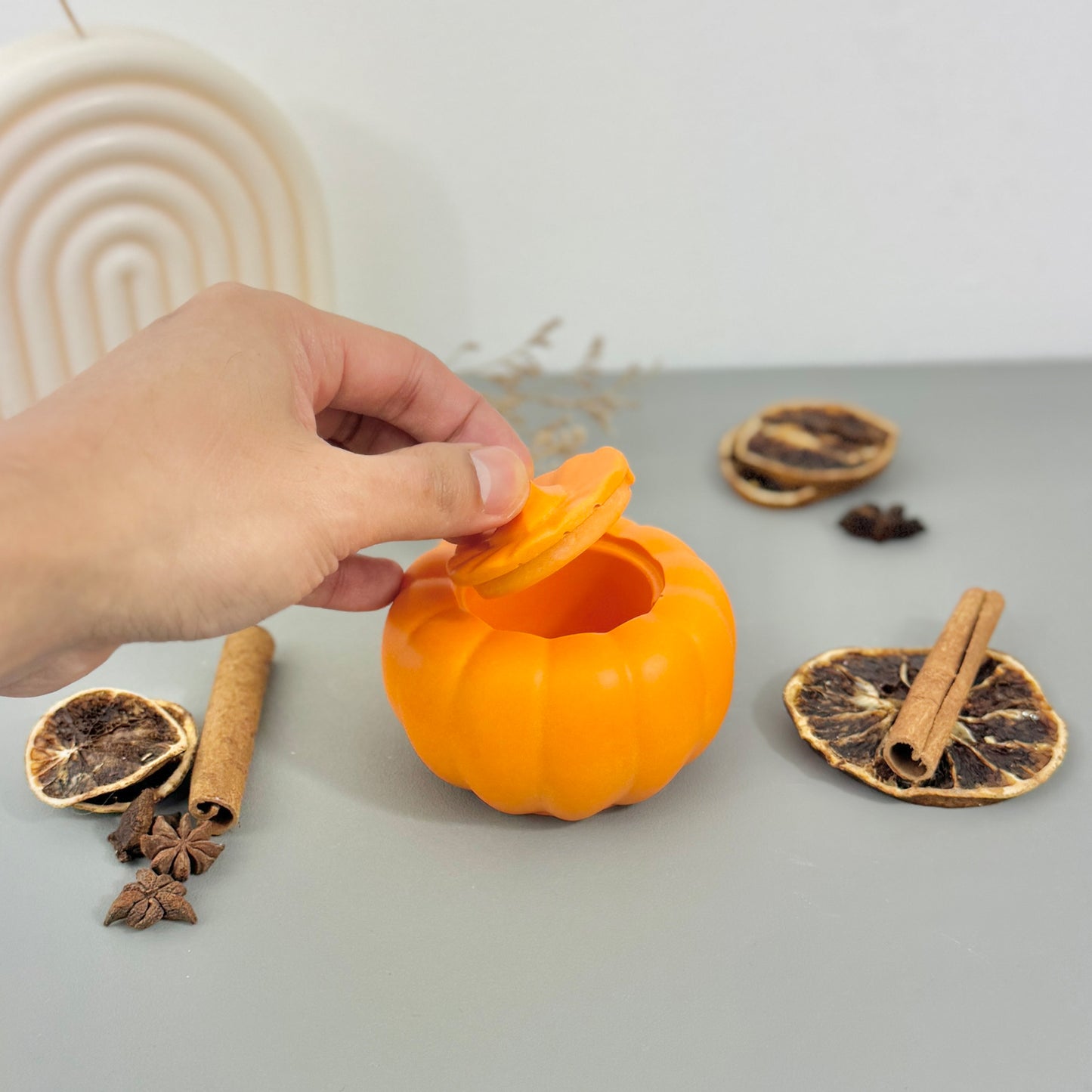 Orange Pumpkin Decorative Bowl – Autumn & Halloween Home Decor