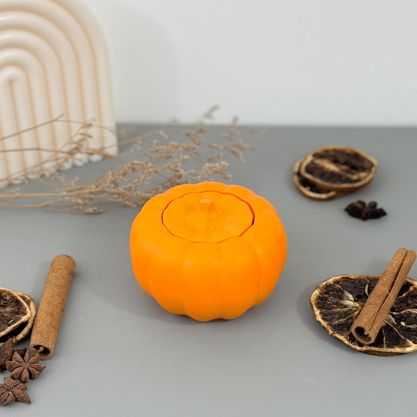 Orange Pumpkin Decorative Bowl – Autumn & Halloween Home Decor