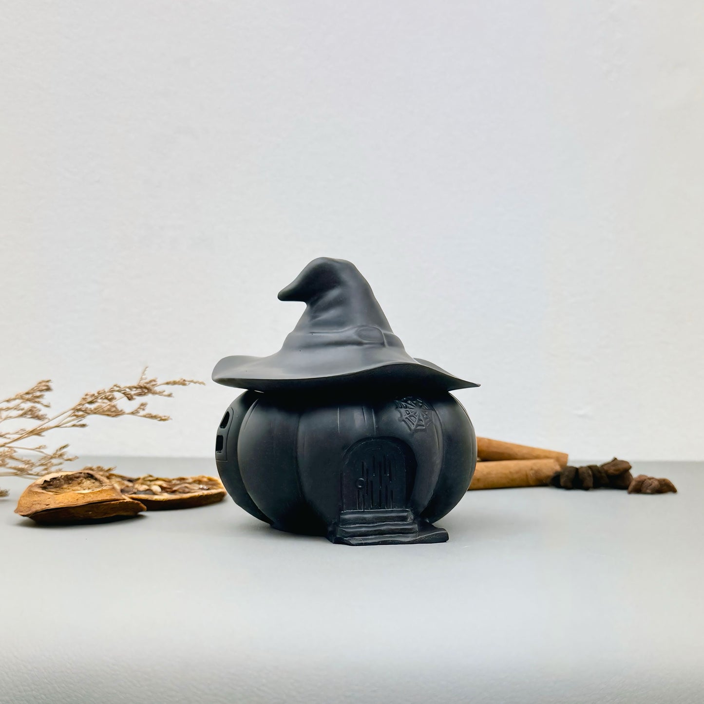 Black Witches House Decorative Bowl - Black Halloween Decoration Bowl