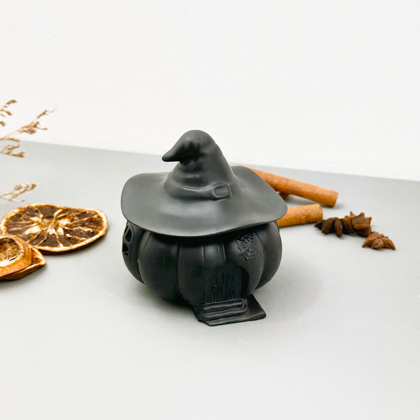 Black Witches House Decorative Bowl - Black Halloween Decoration Bowl