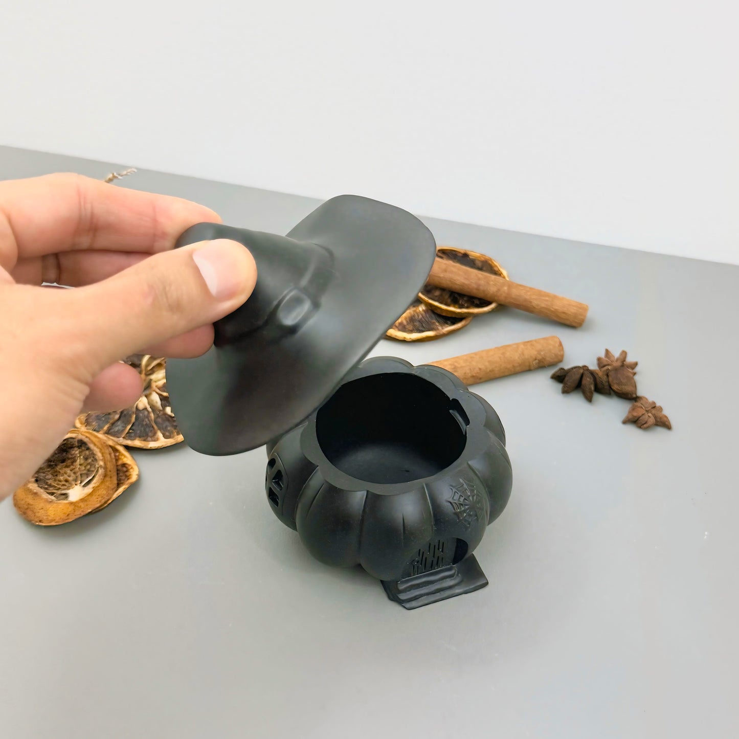 Black Witches House Decorative Bowl - Black Halloween Decoration Bowl