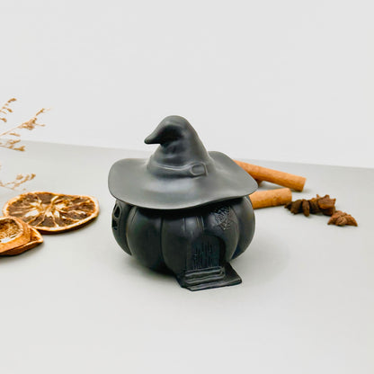 Black Witches House Decorative Bowl - Black Halloween Decoration Bowl
