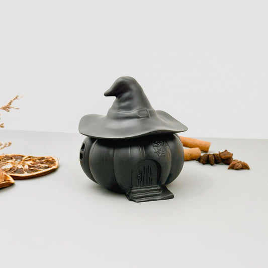 Black Witches House Decorative Bowl - Black Halloween Decoration Bowl
