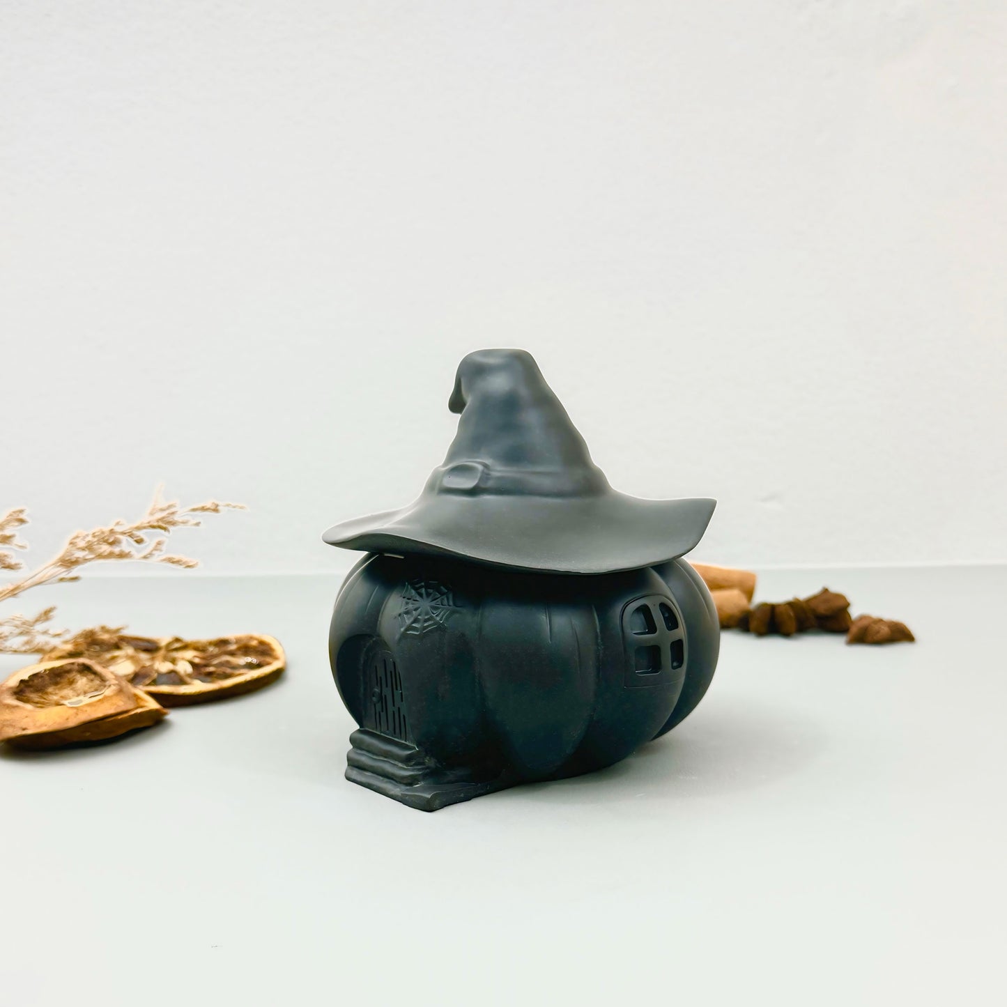 Black Witches House Decorative Bowl - Black Halloween Decoration Bowl