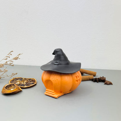 Black and Orange Witches House Decorative Bowl - Halloween Decor