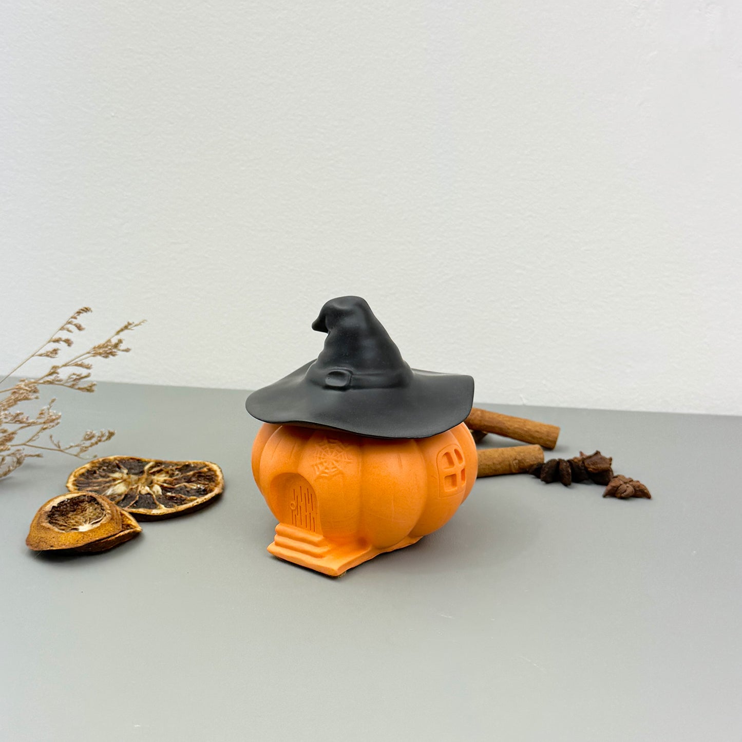 Black and Orange Witches House Decorative Bowl - Halloween Decor