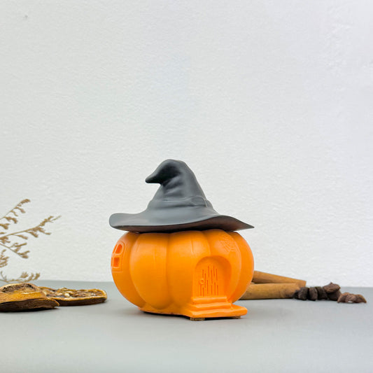 Black and Orange Witches House Decorative Bowl - Halloween Decor
