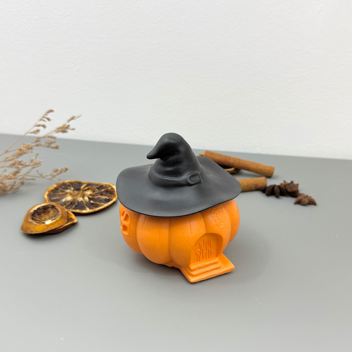 Black and Orange Witches House Decorative Bowl - Halloween Decor