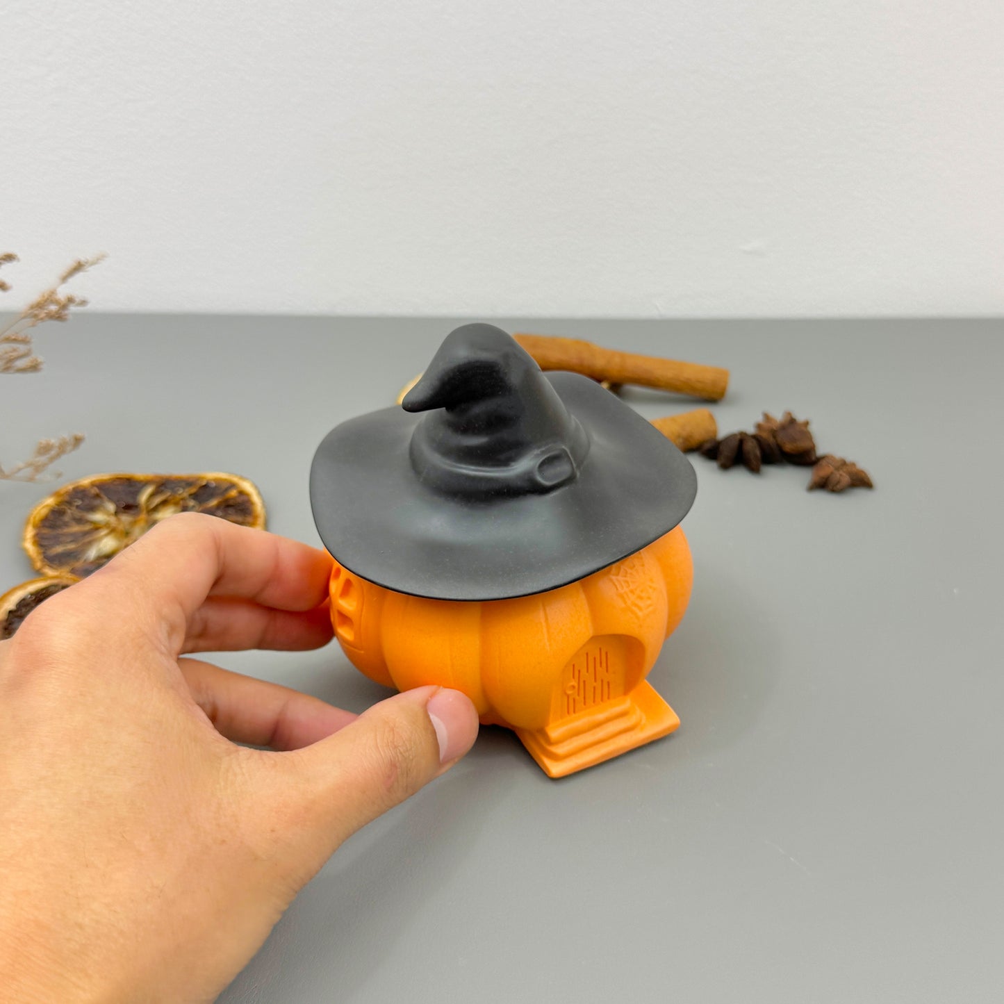 Black and Orange Witches House Decorative Bowl - Halloween Decor
